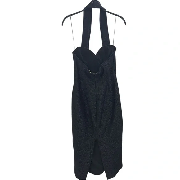 Cult Gaia Winslow Ruffle-Trim Metallic Halter Midi Dress - Picture 8 of 9